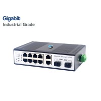 Gigabit Industrial Switch 8 Port + 2GE + 2 SFP Uplink