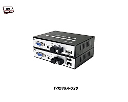VGA To FIBER Extender 1080p + USB + Audio 20KM