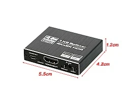 Mini Active HDMI Splitter 1X2 เวอร์ชั่น 2.0 4K@60Hz