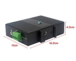 Gigabit Industrial Fiber PoE Switch 1X8 Port 20KM