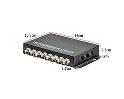 Fiber Optic Video Converter 8 Channel 720p