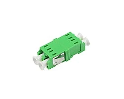 ตัวต่อหัวไฟเบอร์ LC-LC (APC) DX SM GREEN