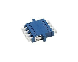 ตัวต่อหัวไฟเบอร์ LC-LC (UPC) Quad SM BLUE