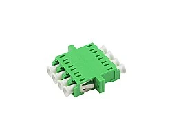 ตัวต่อหัวไฟเบอร์ LC-LC (APC) Quad SM GREEN