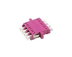 ตัวต่อหัวไฟเบอร์ LC-LC (UPC) Quad MM OM4