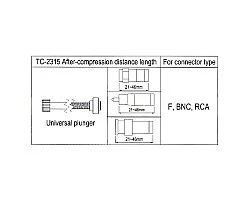 คีมอัดหัว BNC, RG6 ชนิดกันน้ำ LINK รุ่น TC-2315