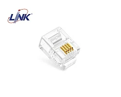 หัวโทรศัพท์ 4 Core (RJ11) LINK รุ่น UL-3011