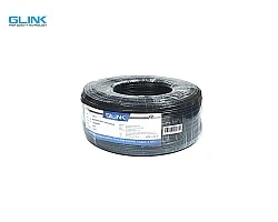 สาย RG6 พร้อมสายไฟ GLINK ชีลด์ 95% (100M)