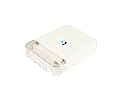 กล่องพักสายไฟเบอร์ออฟติก 1 Core Indoor (มีฝาปิด)