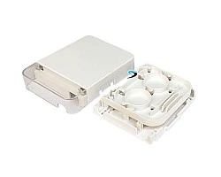 กล่องพักสายไฟเบอร์ออฟติก 1 Core Indoor (มีฝาปิด)