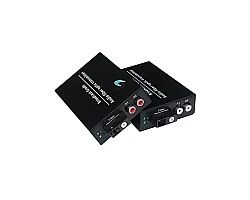 Audio 2 Channel To Fiber Converter 20KM
