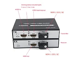 HDMI To Fiber Converter 1080p 20KM (Loop Out)