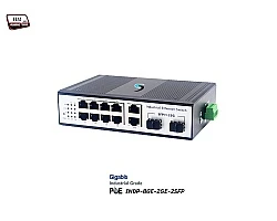 Gigabit Industrial PoE 8 Port + 2GE + 2SFP Uplink