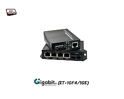 Gigabit Media Converter 1X4 Port SM Duplex 20KM