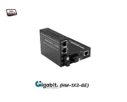 Gigabit Media Converter 1X2 Port SM BIDI 3KM