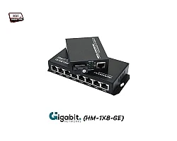 Gigabit Media Converter 1X8 Port SM BIDI 3KM