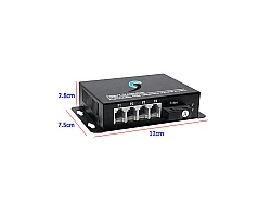PCM Voice 4 Phone To Fiber Optic