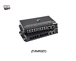 PCM Voice 4 Phone + 2 LAN 10/100 To Fiber Optic
