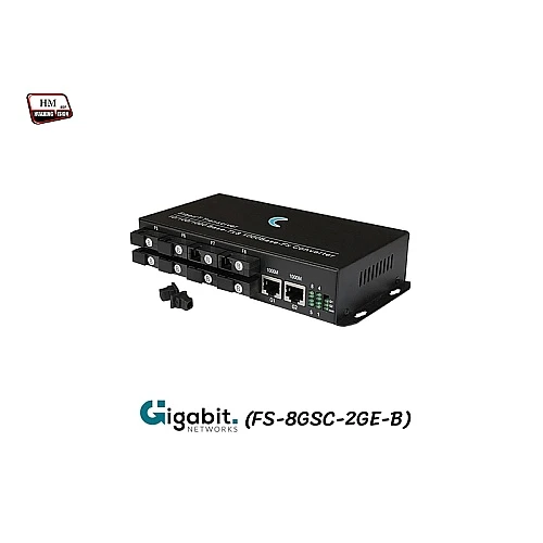 Gigabit Fiber Switch SC (B) 8 Port BIDI 3KM + 2GE