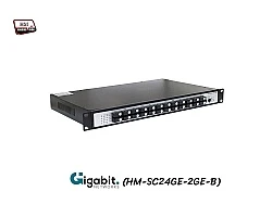 Gigabit Fiber Switch SC (B) 24 Port BIDI 3KM + 2GE