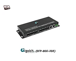 Gigabit FIBER SFP Switch 8 Port + 2 Gigabit Uplink