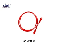 สายแลน Cat6 สำเร็จรูป 2 เมตร สีแดง LINK รุ่น US-5102-2