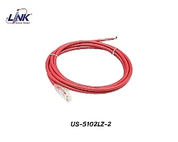 สายแลน Cat6 สำเร็จรูป 2 เมตร สีแดง LINK รุ่น US-5102LZ-2