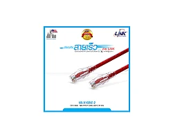 สายแลน Cat6 สำเร็จรูป 2 เมตร สีแดง LINK รุ่น US-5102LZ-2
