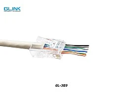 หัวแลน CAT6 UTP แบบทะลุ GLINK รุ่น GL-389 [100 ตัว]