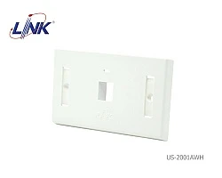 หน้ากากบล็อก 2X4 แลน 1 ช่อง LINK รุ่น US-2001AWH
