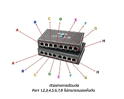 Gigabit Media Converter IN8 OUT8 VLAN Point To Point