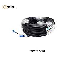 สายไฟเบอร์ออฟติก 1 Core SM เข้าหัว SC/UPC ยาว 300 เมตร