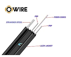 สายไฟเบอร์ออฟติก 2 Core 50 เมตร + Media DX 1G