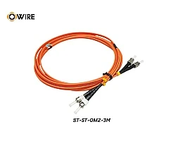 Patch Cord ST-ST MM OM2 Duplex ยาว 3 เมตร