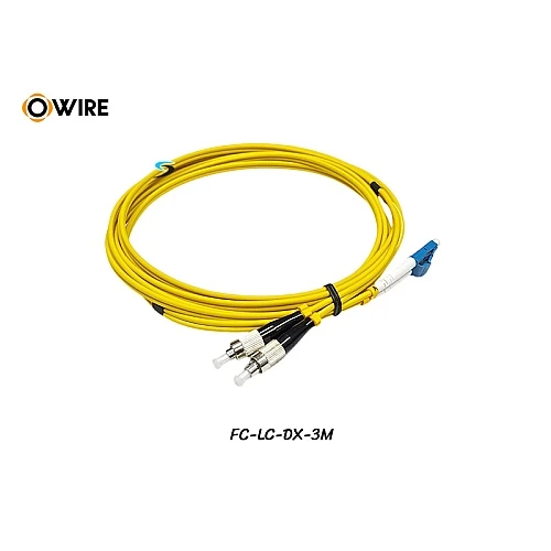 Patch Cord FC-LC (UPC) SM Duplex ยาว 3 เมตร