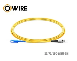 Patch Cord SC-FC (UPC) SM Simplex ยาว 3 เมตร