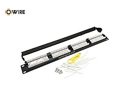 Patch Panel Cat6 Owire 1U ขนาด 24 Port