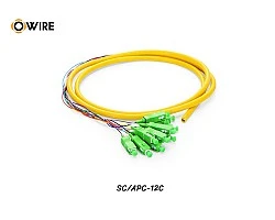 Pigtail 12 Core SC/APC SM 0.9mm ยาว 1.5 เมตร