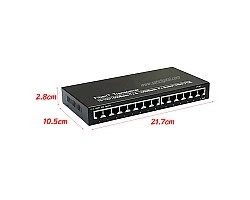 Gigabit PoE Switch 12 Port + 2 LAN GE Uplink