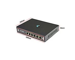 Gigabit PoE Switch 4 Port + 2 LAN GE Uplink