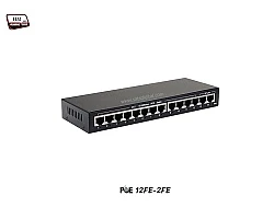 PoE Switch 12 Port 10/100 + 2 LAN FE Uplink