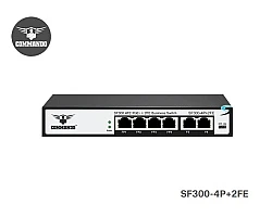 Commando PoE Switch 8 Port 10/100 + 2 LAN FE Uplink
