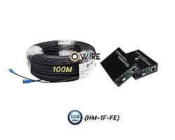 สายไฟเบอร์ออฟติก 1 Core 100 เมตร + Media BIDI 10/100