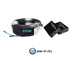 สายไฟเบอร์ออฟติก 1 Core 250 เมตร + Media BIDI 10/100