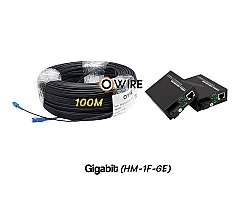 สายไฟเบอร์ออฟติก 1 Core 100 เมตร + Media BIDI 1G