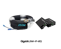 สายไฟเบอร์ออฟติก 1 Core 250 เมตร + Media BIDI 1G