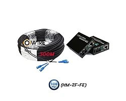 สายไฟเบอร์ออฟติก 2 Core 300 เมตร + Media DX 10/100
