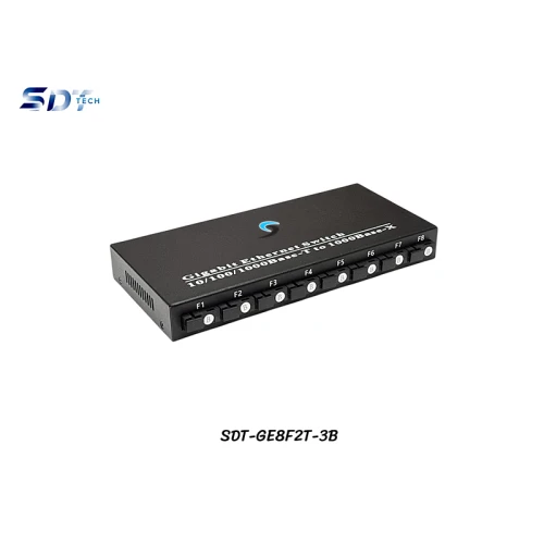 Gigabit Fiber Switch SC (B) BIDI 8 Port 3KM + 2GE