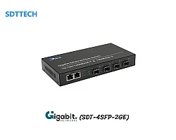 Gigabit FIBER SFP Switch 4 Port + 2 Gigabit Uplink