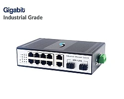 Gigabit Industrial Switch 8 Port + 2GE + 2 SFP Uplink